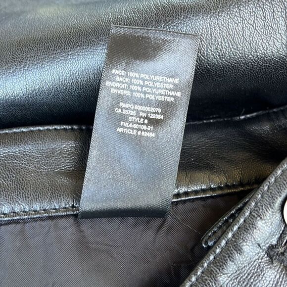 Wilfred The Melina™ High-rise Pant Sz 8 Black Straight Leg Vegan Leather - Picture 7 of 12